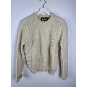 Vintage Barbour Cable Knit Sweater Sz 38